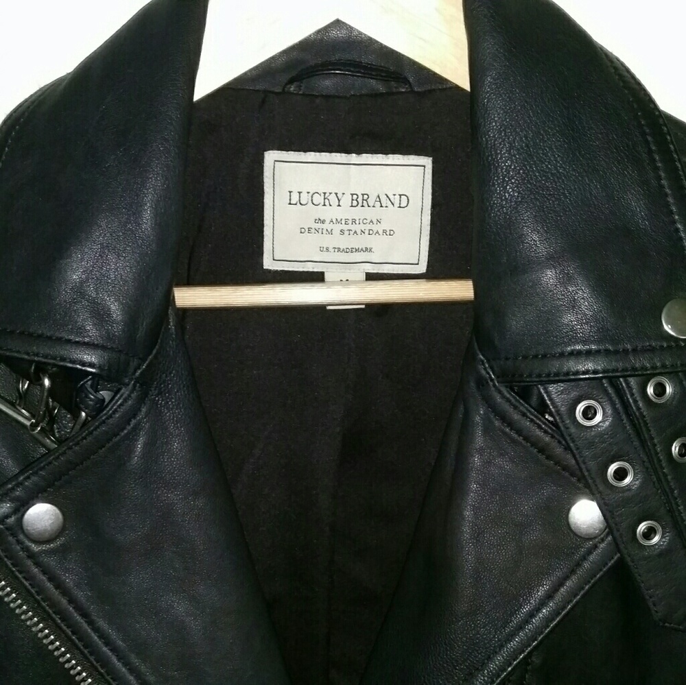 Black Biker Lambskin Authentic Leather Jacket