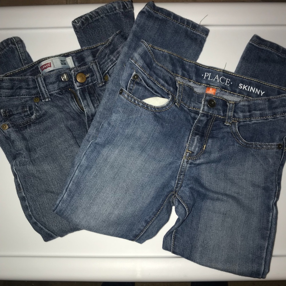 Jeans! Boys size 6. Children’s place & Levi’s.