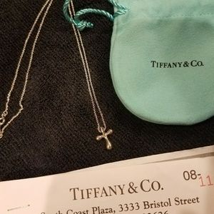Authentic Tiffany & Co Elsa Peretti Cross Necklace