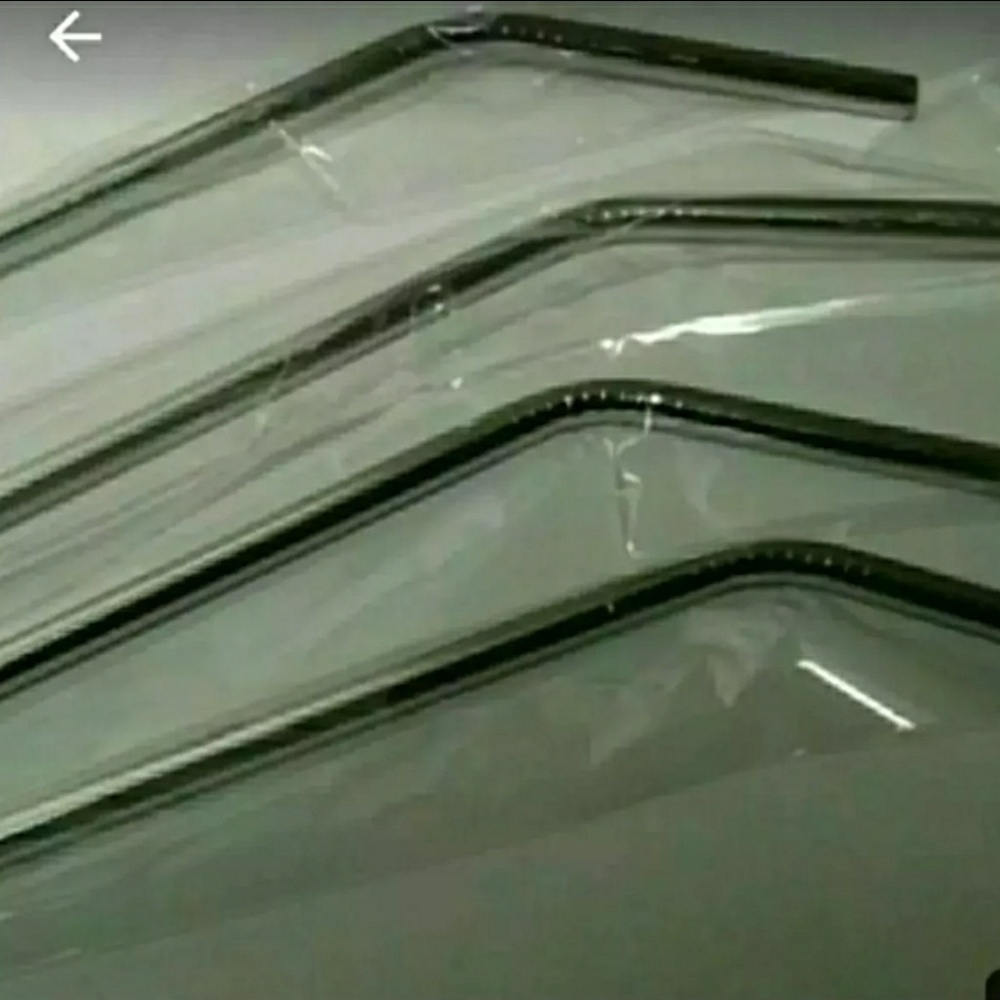 4 Bent Stainless Steel Straws Extra LONG - Picture 3 of 7