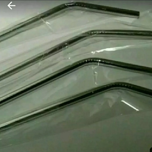 4 Bent Stainless Steel Straws Extra LONG - Picture 3 of 7