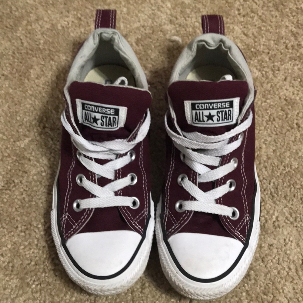 Burgundy Converse