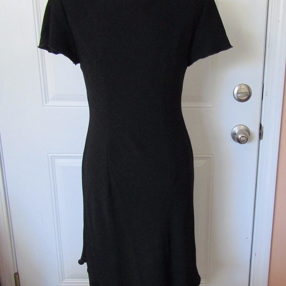 SL Fashions Black asymmetrical dress in sz 10. - Picture 3 of 6
