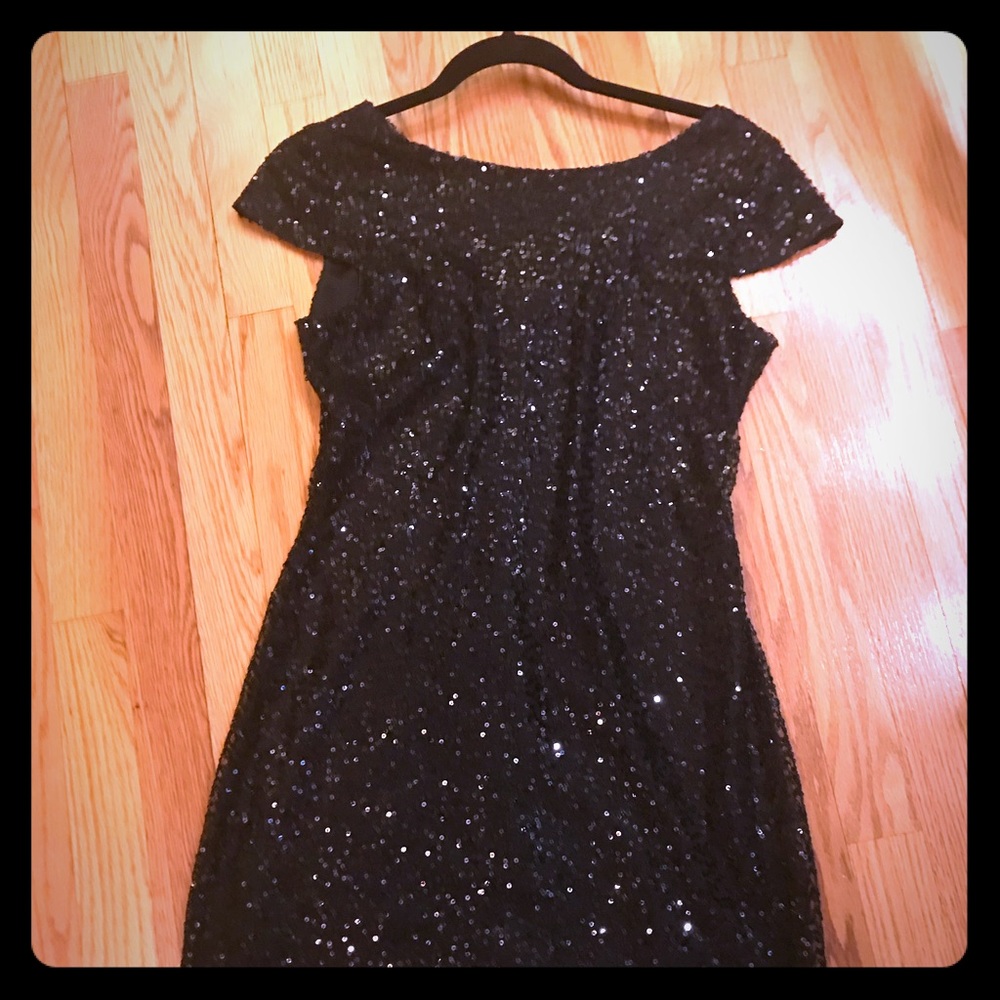 Dress sparkles black perfect for New Year party