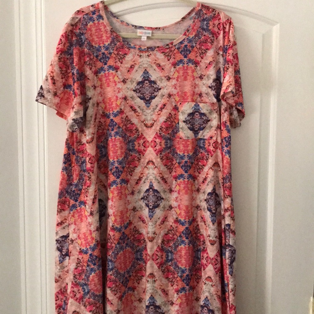 Rare floral 2xL Lularoe Carly