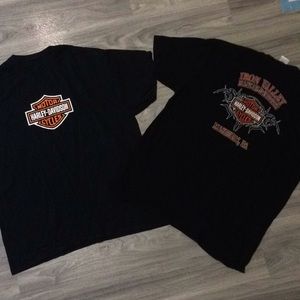 Harley Davidson T Shirts, XL, 2 shirts