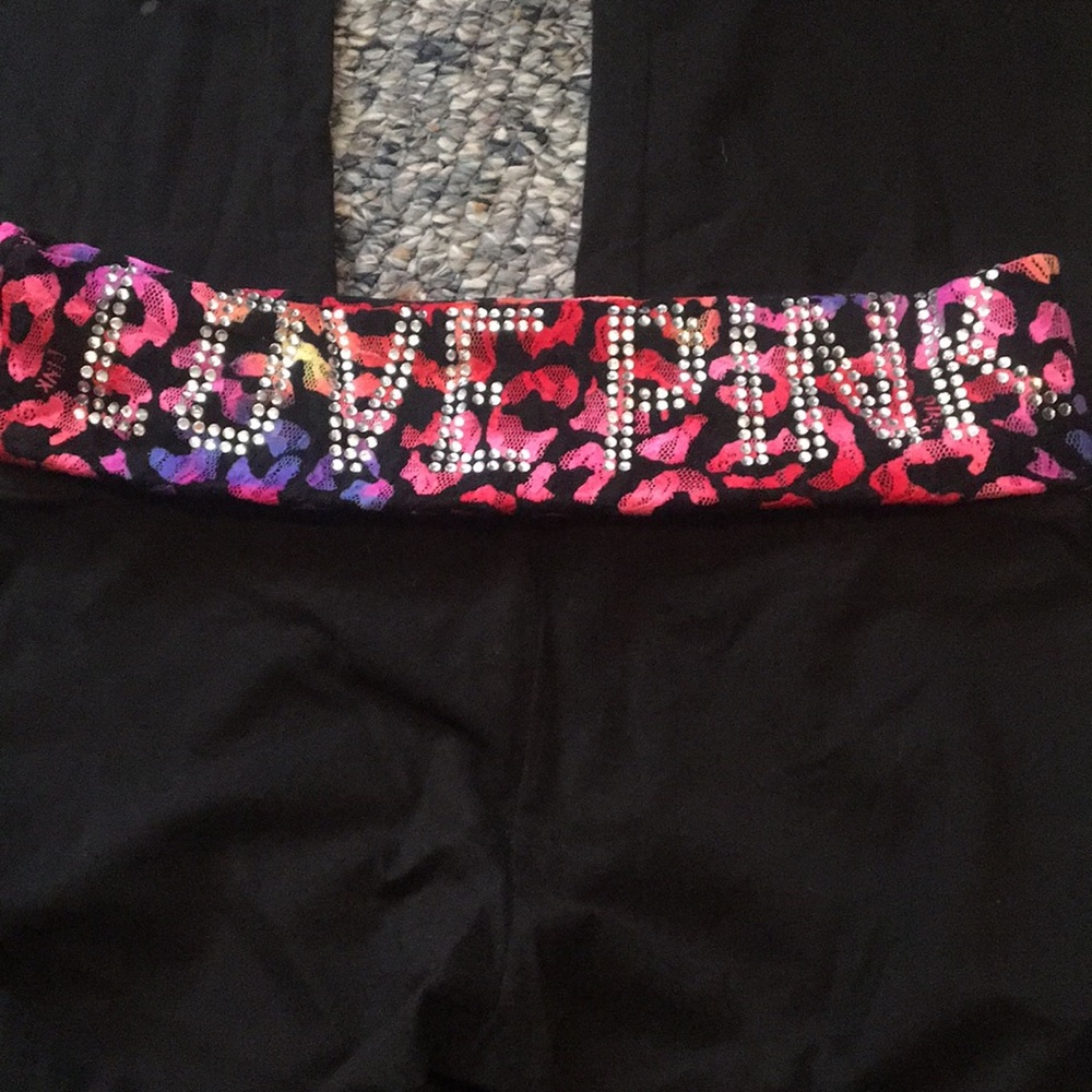 Love Pink Rinestone yoga pants