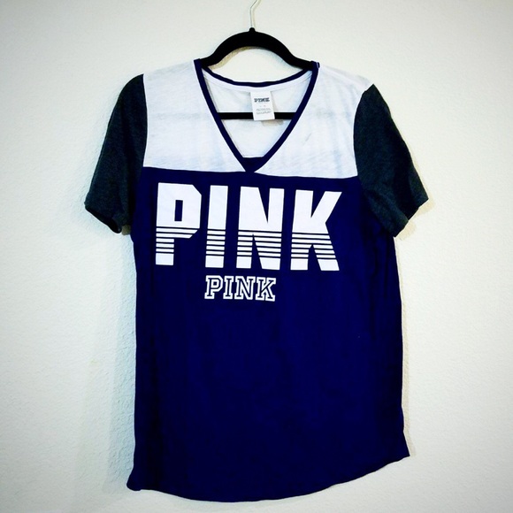 PINK Victoria's Secret Tops - Victoria’s Secret PINK perfect VNECK tee large