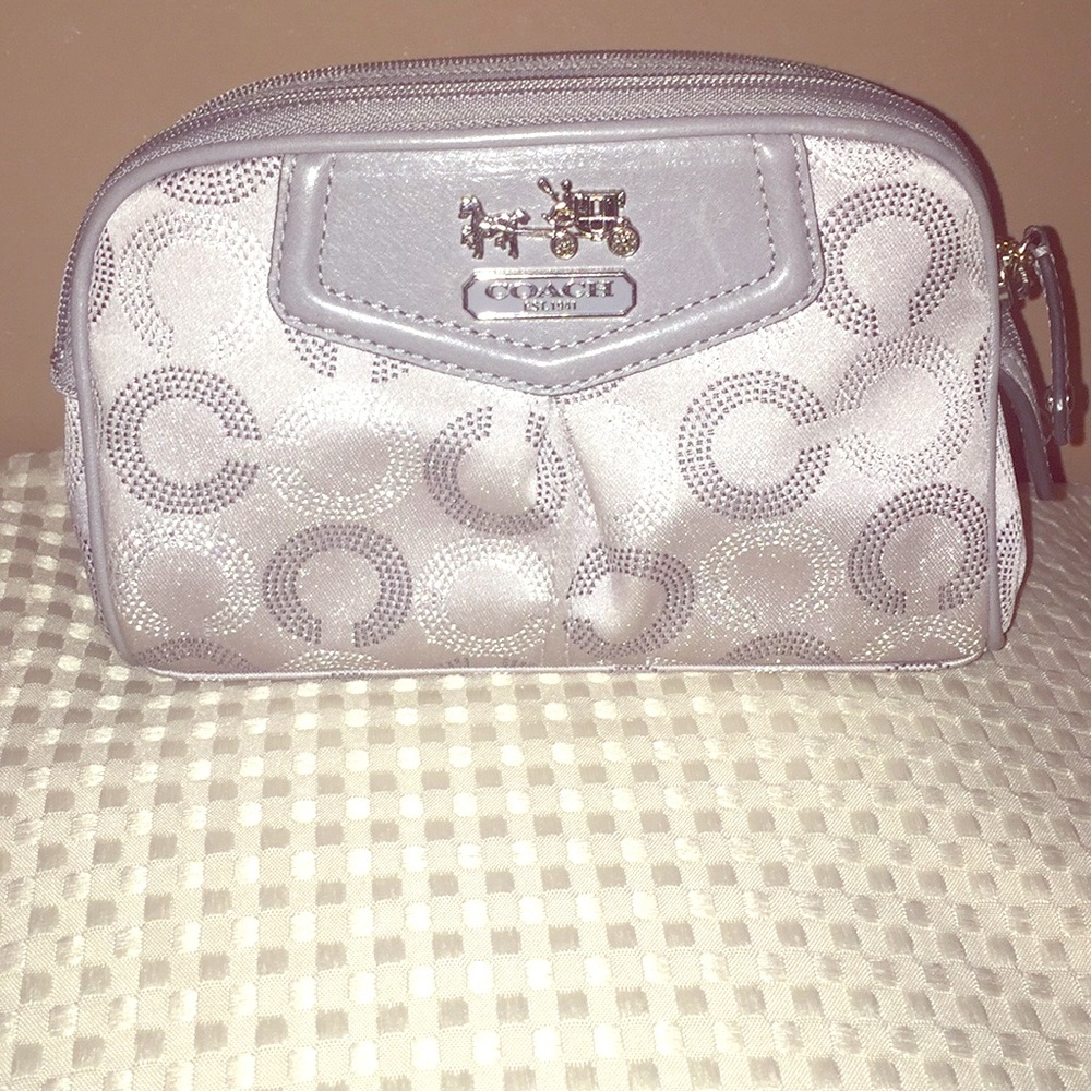 Coach- silver and grey small bag/ pouch.