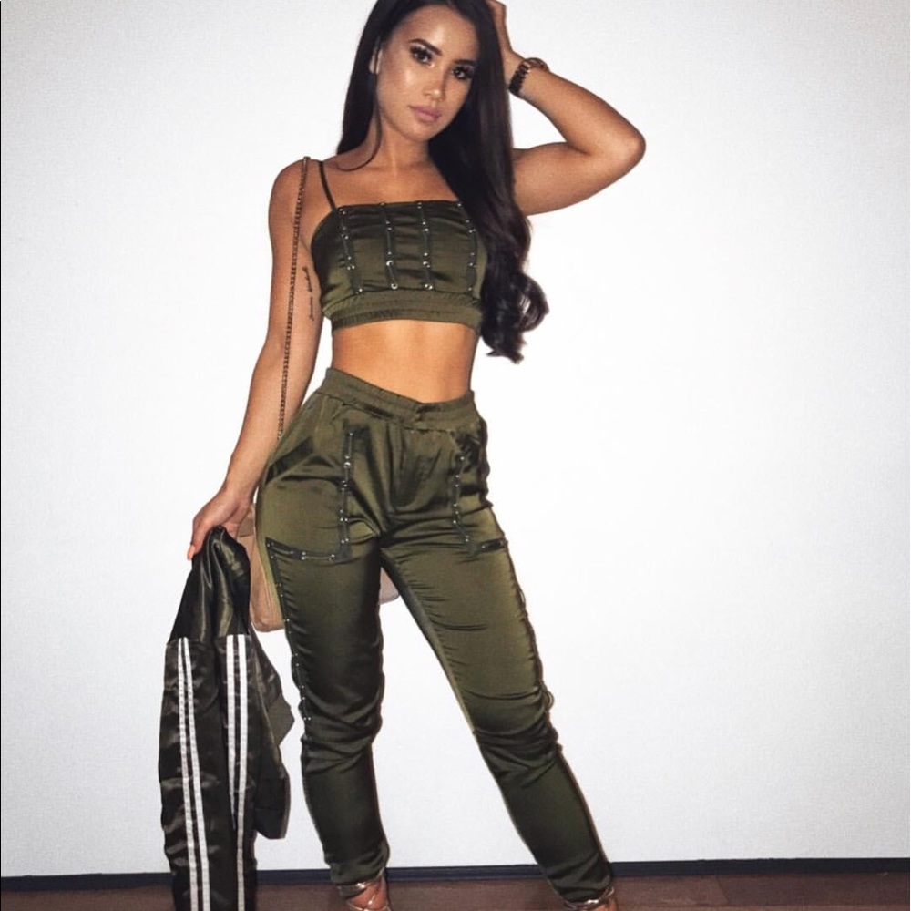 Army green pants
