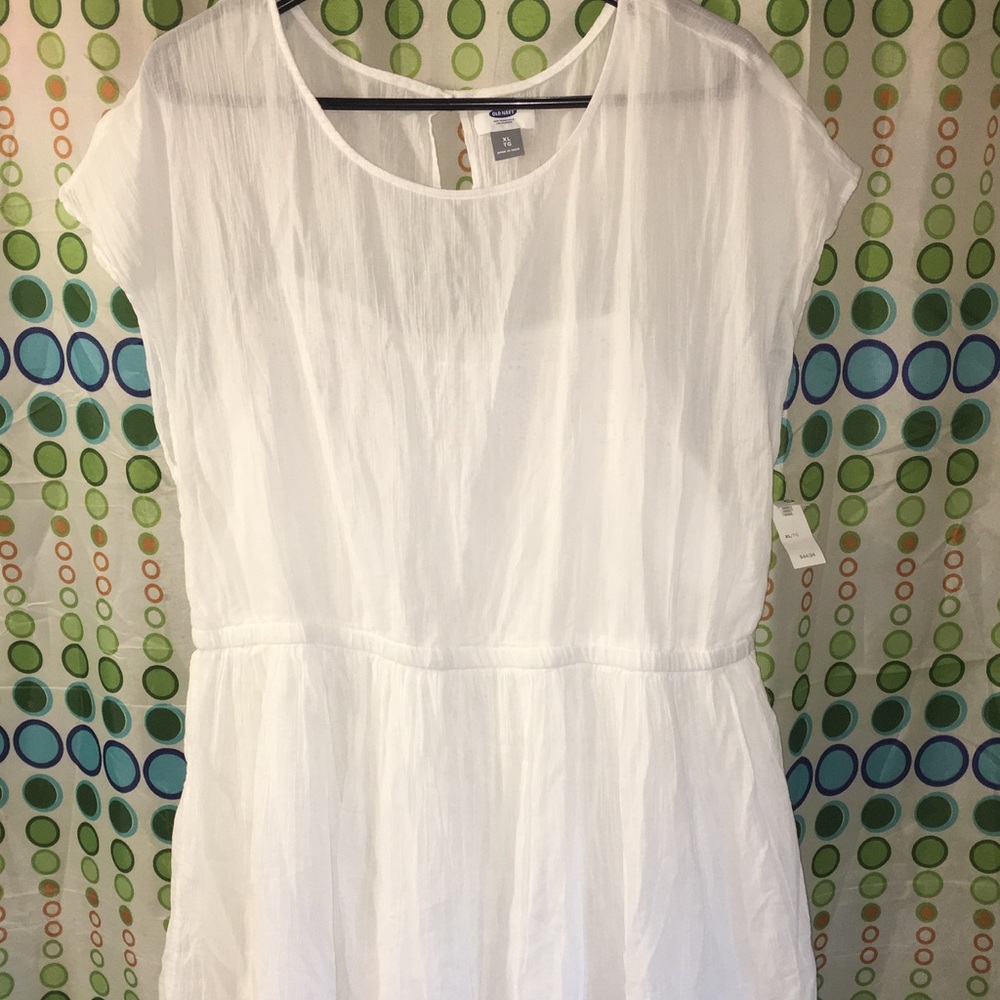 Old Navy white dress NWT