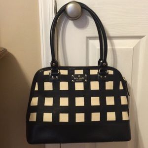♠️ kate spade b&w rachelle handbag