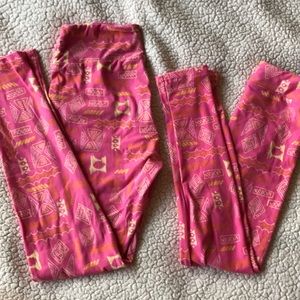 Lularoe Mom & Me Leggings - OS & L/XL