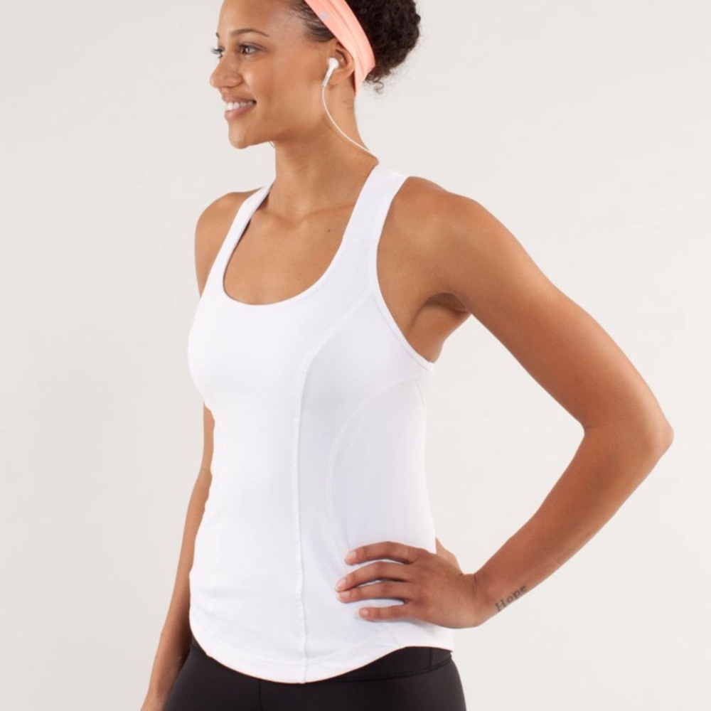 Lululemon Cardio Kick White Tank