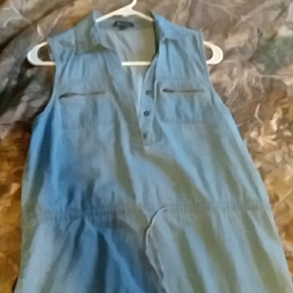 Light blue jean summer/casual dress.