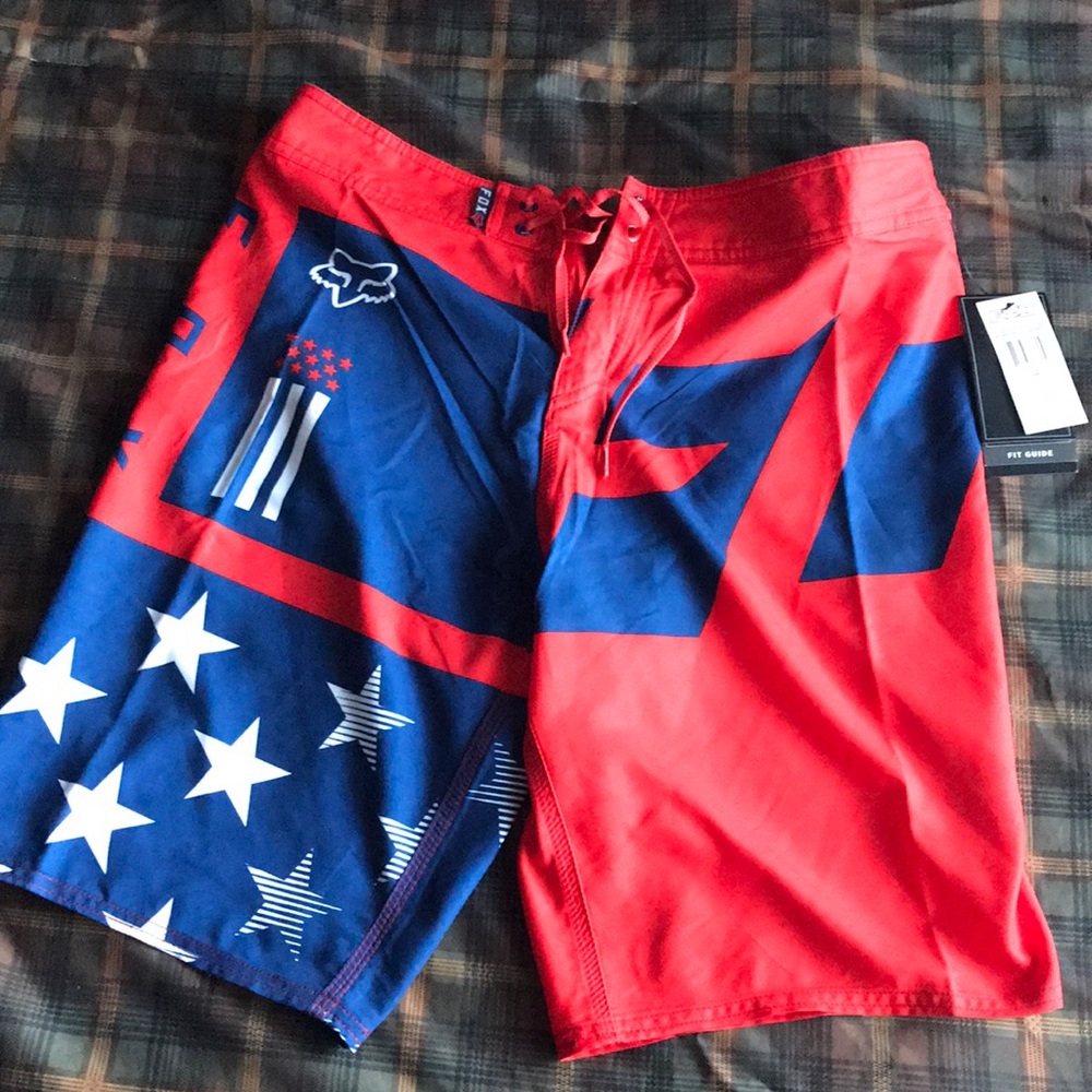 NWT Patriotic fox boardshorts