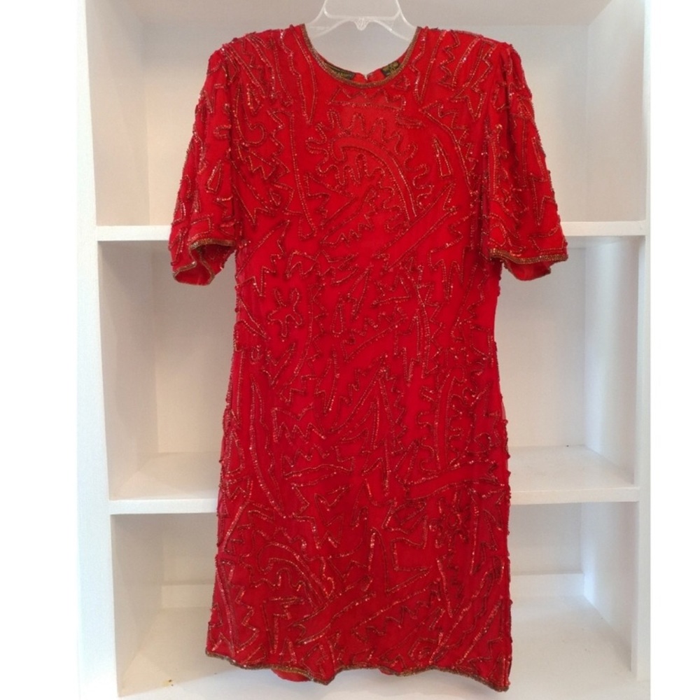 Vintage Beaded Dress! 🎄💃🏼