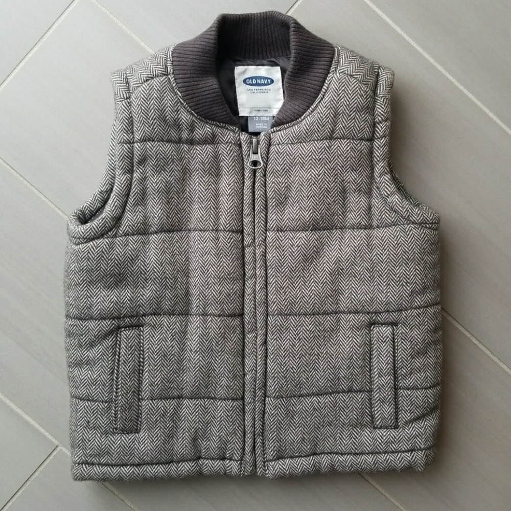 Old Navy Houndstooth Vest for 12-18 months