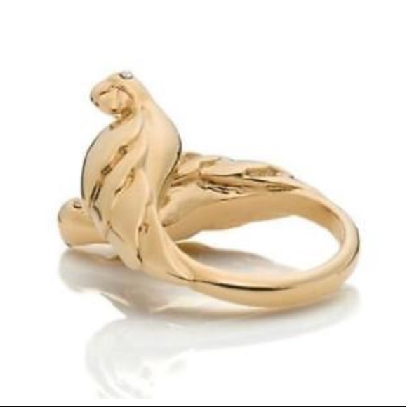 LAST ONE!! Kate Spade Out Of Office Parrot Gold Ring - Picture 6 of 7