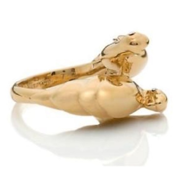 LAST ONE!! Kate Spade Out Of Office Parrot Gold Ring - Picture 5 of 7