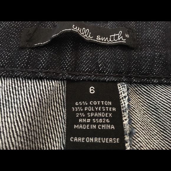 🎾 Willi Smith Dark Wash Rhinestone Jeans - Picture 5 of 8