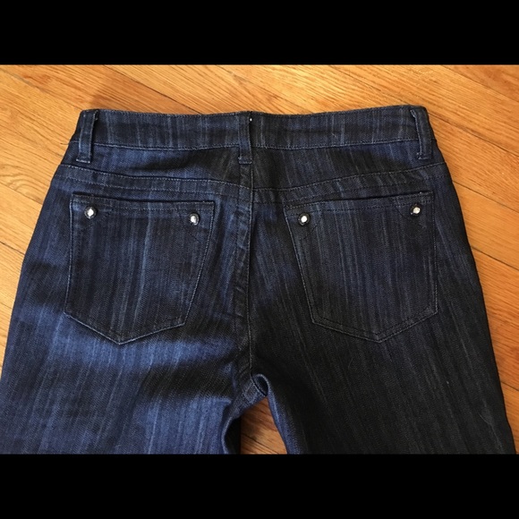 🎾 Willi Smith Dark Wash Rhinestone Jeans - Picture 6 of 8