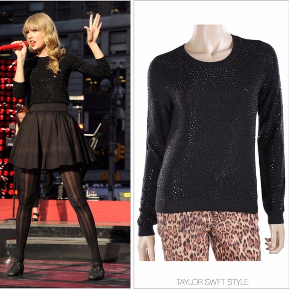 Alice Olivia Rhinestone Sweater | Poshmark
