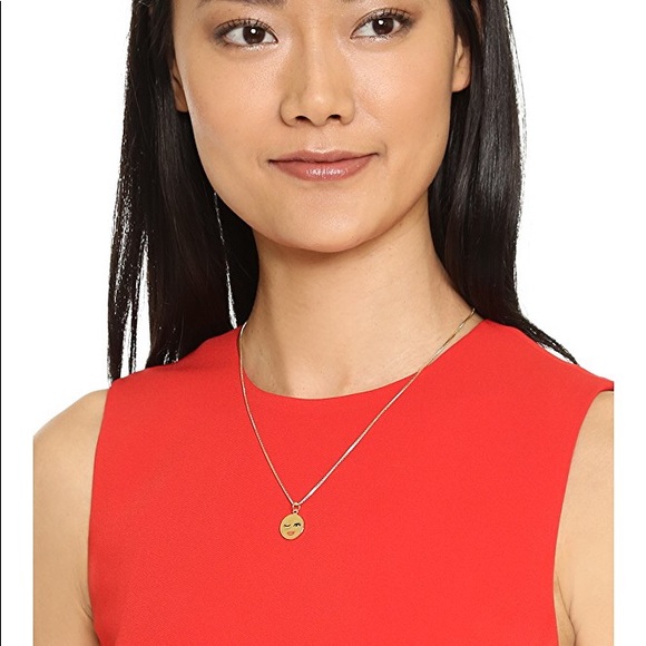 Kate Spade Gold Plated Winking Necklace - Picture 5 of 7