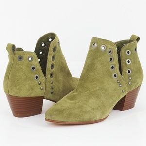 Sam Edelman Suede Grommet Booties