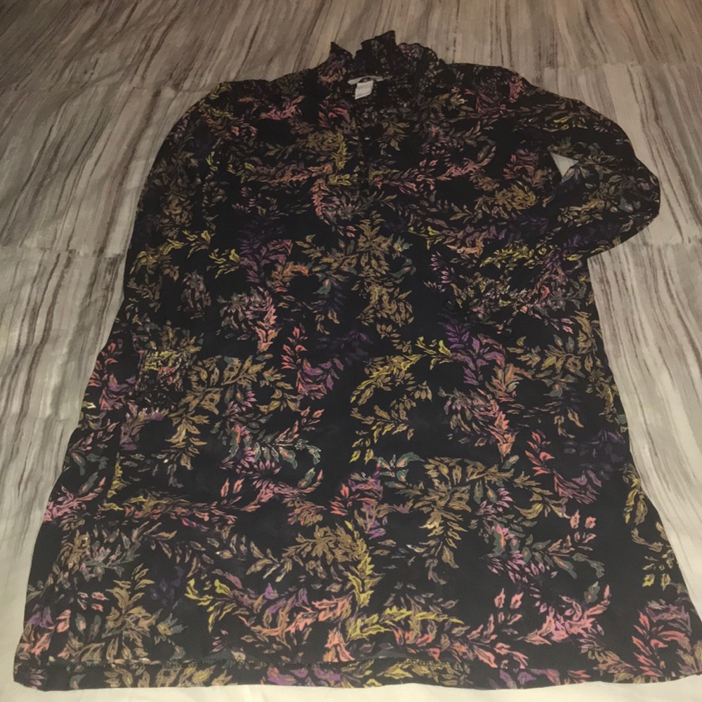 High neck, knee length dress