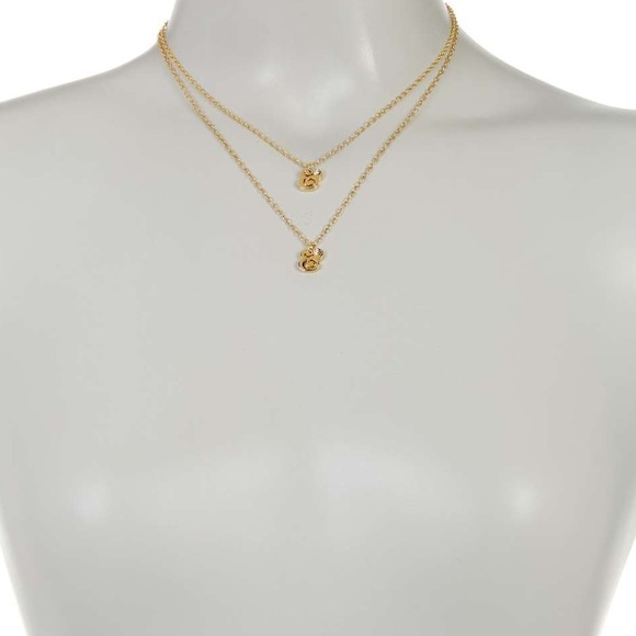 Kate Spade Gold Plated Ampersand Necklace Set - Picture 3 of 4