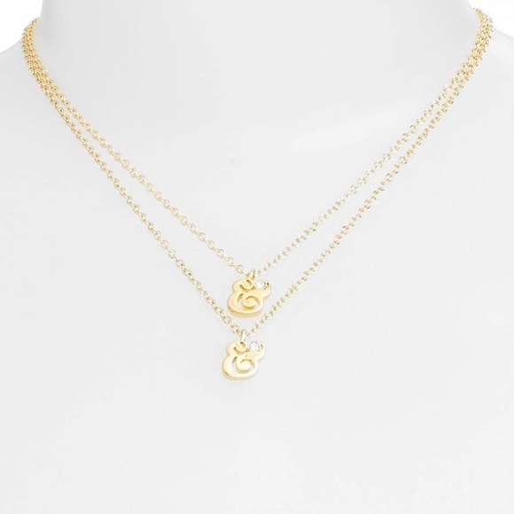 Kate Spade Gold Plated Ampersand Necklace Set - Picture 2 of 4