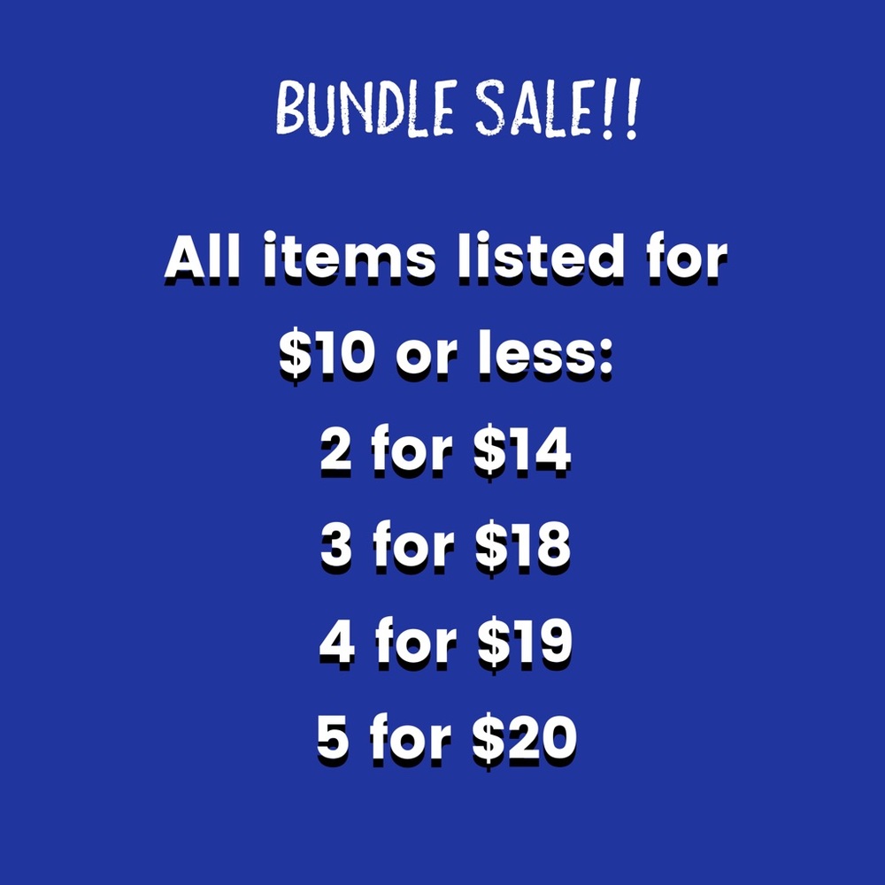 BUNDLE SALE!!!