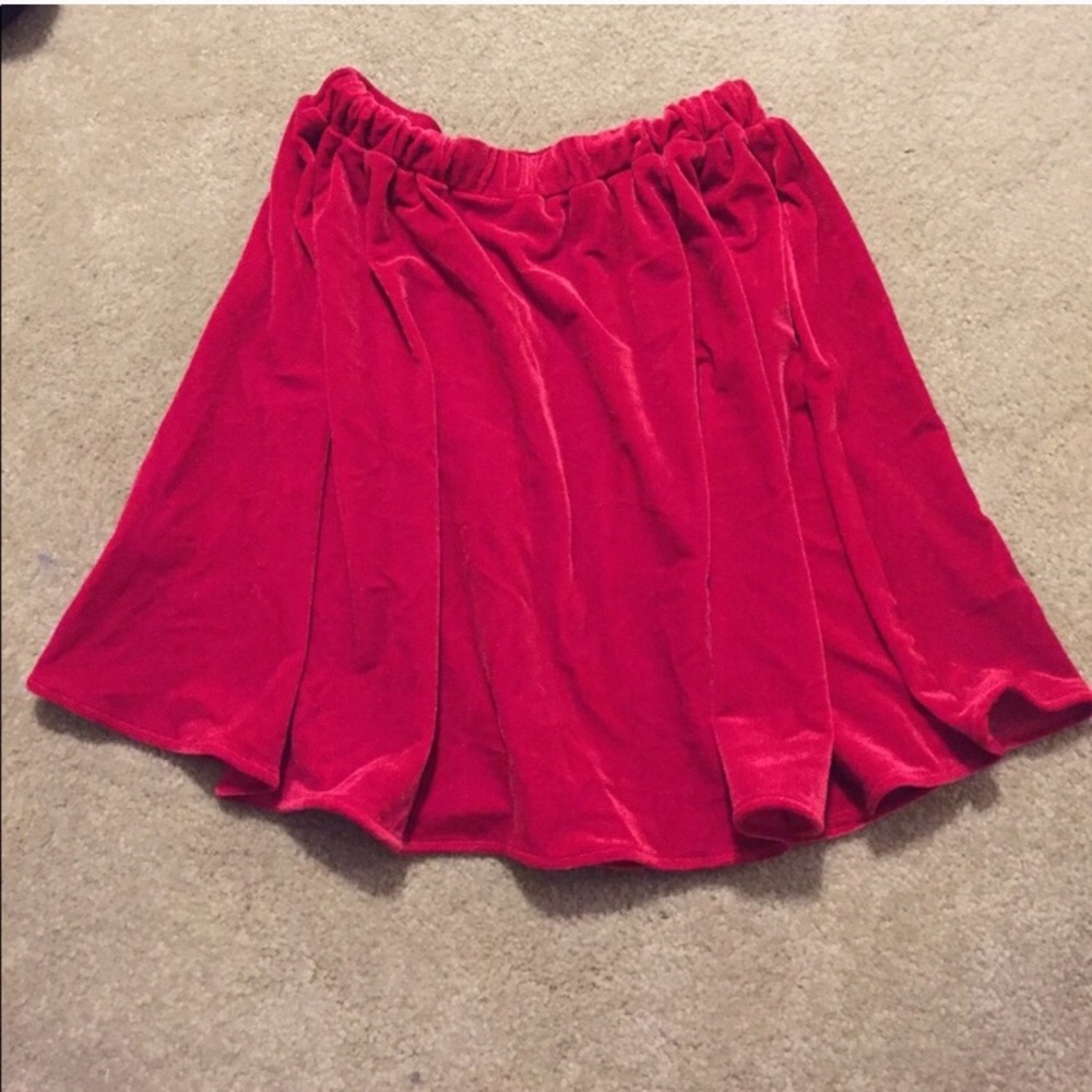 AA Red Velvet Skirt