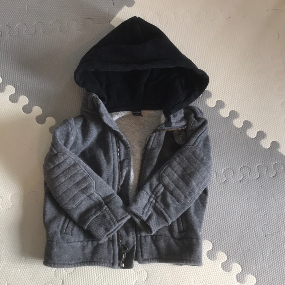 Gap hooded zip-up sweater jacket