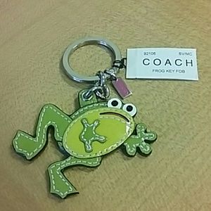 coach frog keychain
