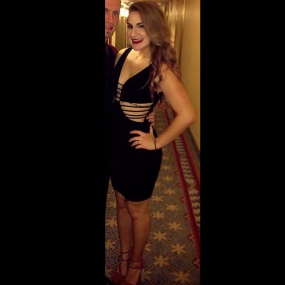 Black cutout dress
