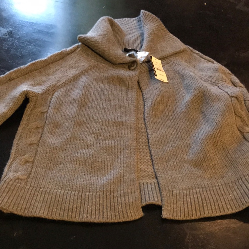 NWT New York & Co Sweater XS Gray Cable 💕