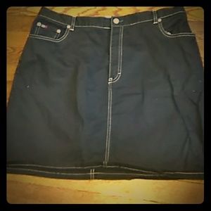 Demin black skirt