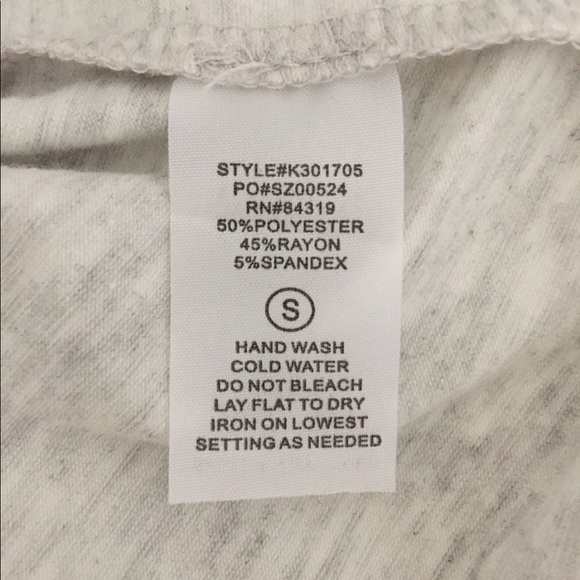 NWT Strassi heather gray tie-up, high-low tank - Picture 4 of 4