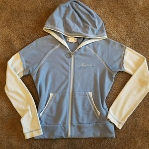 Hoodie/Hooded Contrast Sleeves Raglan Light Jacket