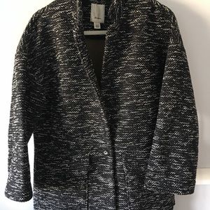 Elevenses from Anthropologie Black Tweed Coat