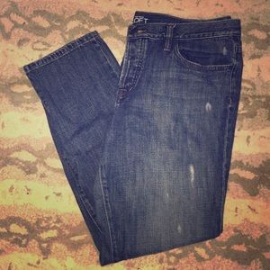 Loft Distressed Boyfriend Jeans