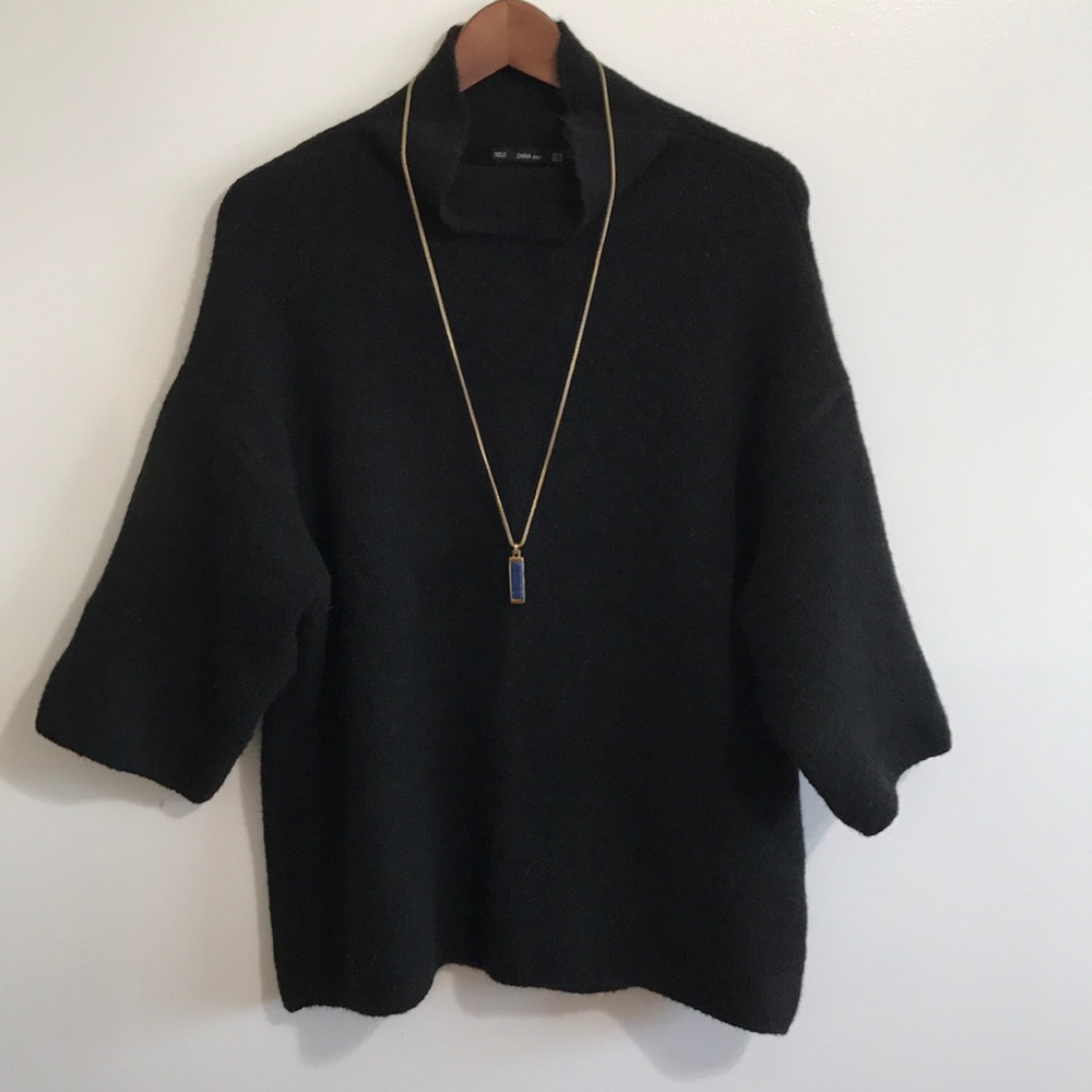 Italian yarn black pullover