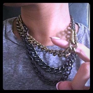 Tri- me colored necklace