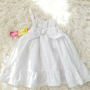 Penelope Mack girls white dress Sz 3-6m