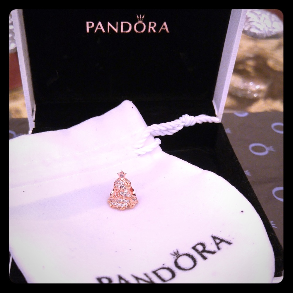 Twinkling Christmas Tree Charm, PANDORA Rose™