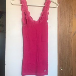 Hollister pink tank top