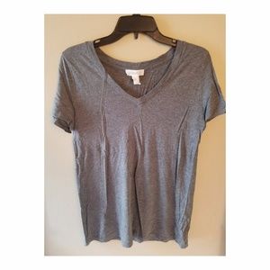 Grey V-neck Tee