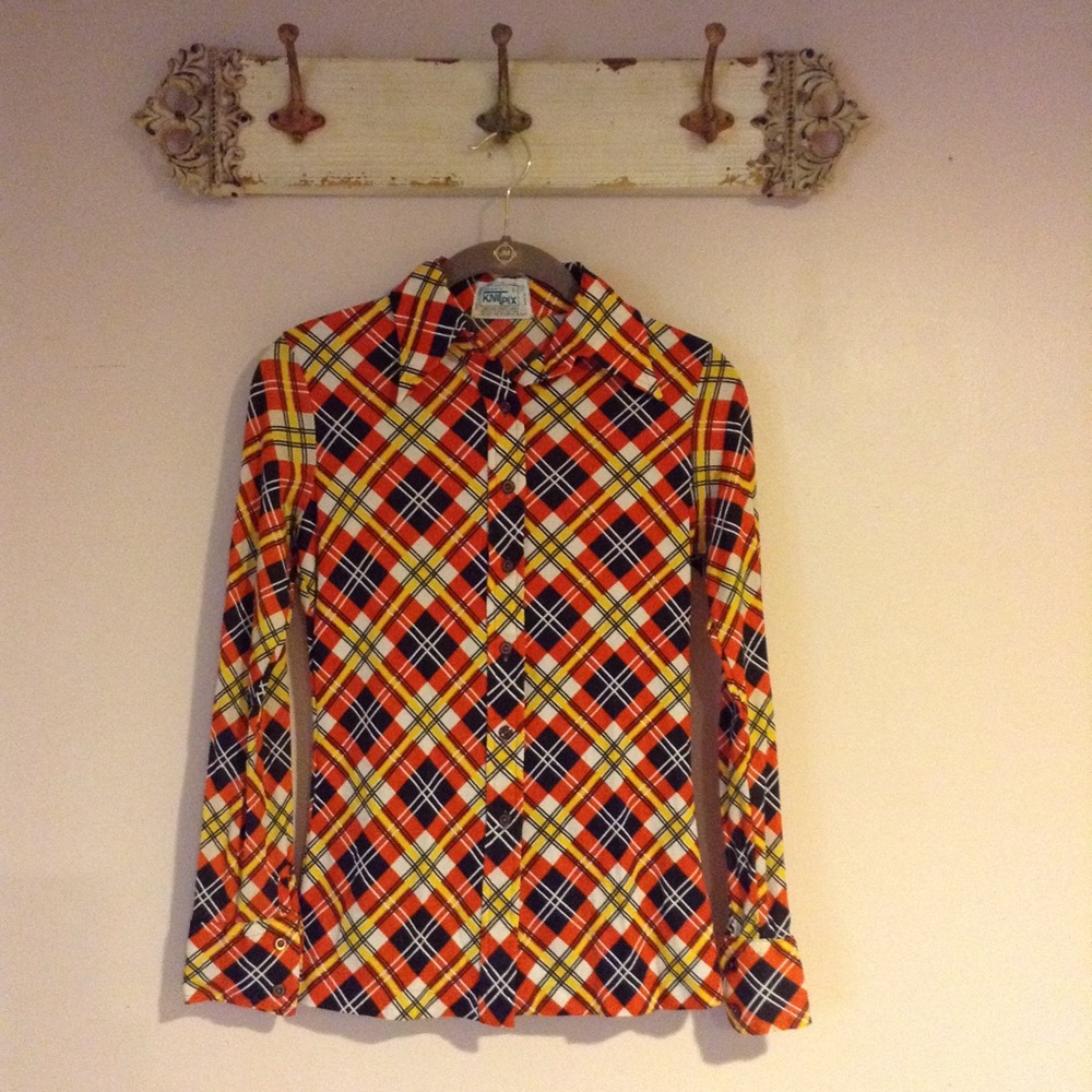Rare 1970 Long Sleeve Button Down Shirt M